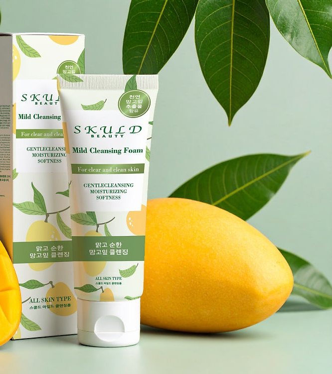 SKULD Mild Cleansing Foam · mango leaf extract